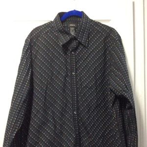 Men's Claiborne Black Dress Shirt Size XL